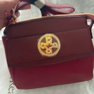 Rodier red crossbody with strap